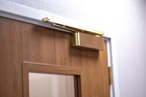 Brass door closer